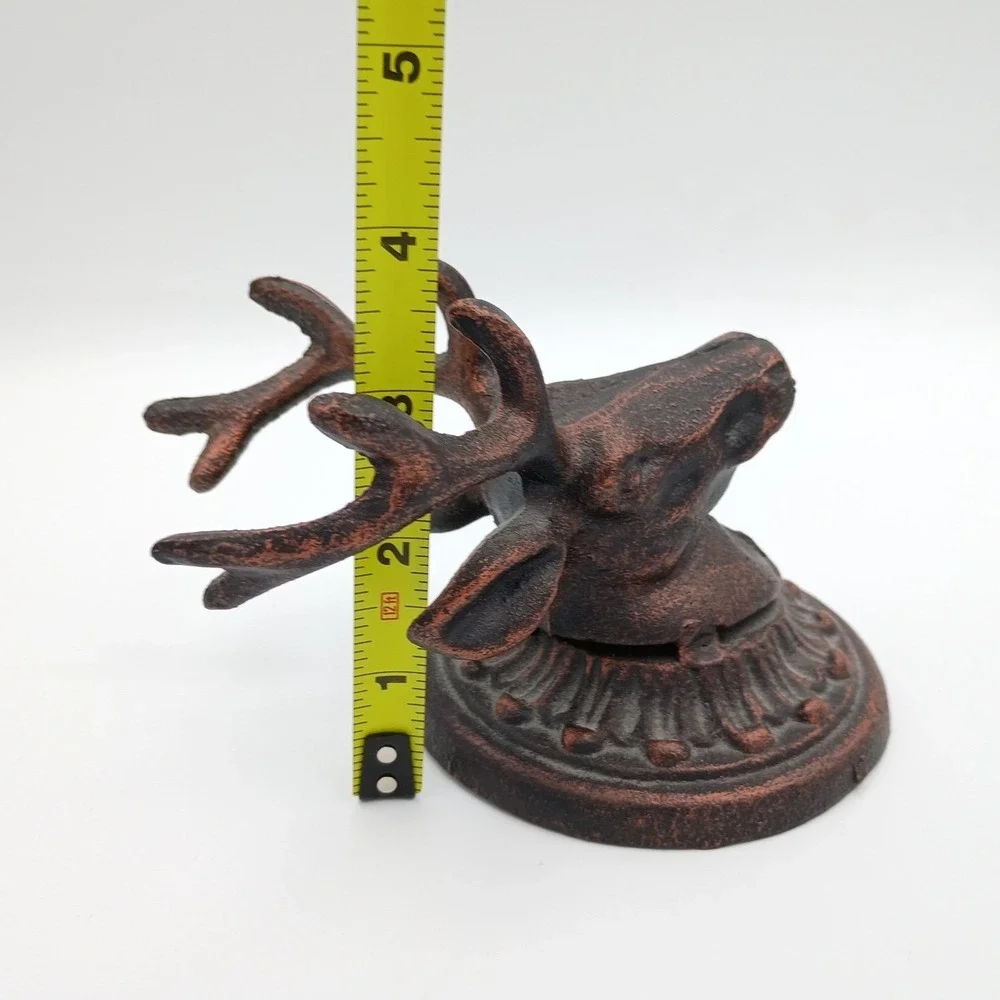 3D Deer Décor Hanging Wall Hook Coat Hook Oil Rubbed Bronze‎ Cast Metal